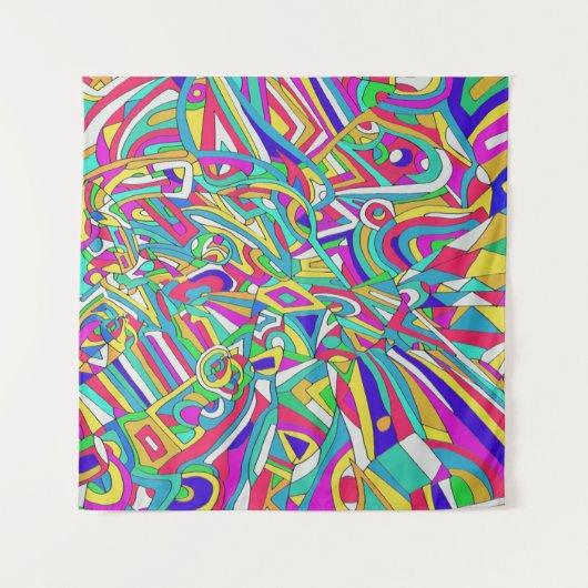 Abstract Portret Wandkleed (Voorkant)