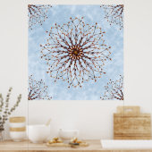 Abstract Poster afdrukken van bakstructuur en heme (Keuken)