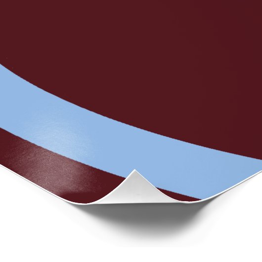 Abstract Poster – Blue Lines Burgundy (Hoek)