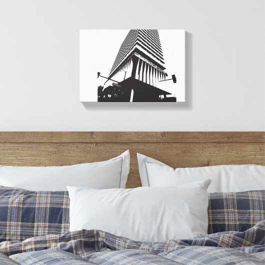 Abstract Poster Canvas Afdruk (Insitu (Slaapkamer))