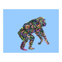 Abstract Poster Chimpansee