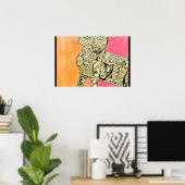 Abstract Poster Inspiratie Kat (Thuiskantoor)