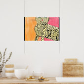 Abstract Poster Inspiratie Kat (Keuken)