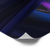 Abstract Poster met vloeiende golven (Hoek)