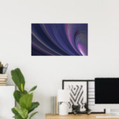 Abstract Poster regenboogdraden (Thuiskantoor)