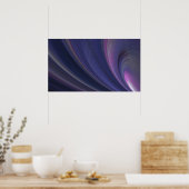 Abstract Poster regenboogdraden (Keuken)