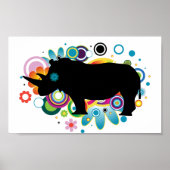Abstract Poster Rhino (Voorkant)