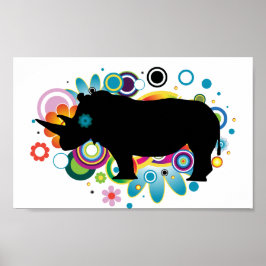 Abstract Poster Rhino