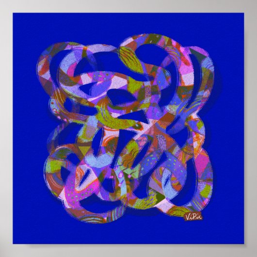 Abstract poster Ruimtevaartsoep 1 (Voorkant)