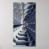 Abstract Poster Silver Bord Vier (Voorkant)