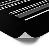 Abstract Poster Ultra Modern Black White (Hoek)