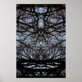 Abstract poster van boomvertakkingen