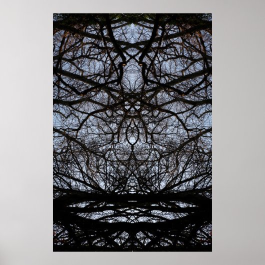 Abstract poster van boomvertakkingen (Voorkant)