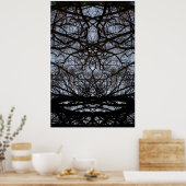Abstract poster van boomvertakkingen (Keuken)