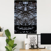 Abstract poster van boomvertakkingen (Thuiskantoor)