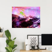 Abstract Poster van de Kristaltop (Thuiskantoor)