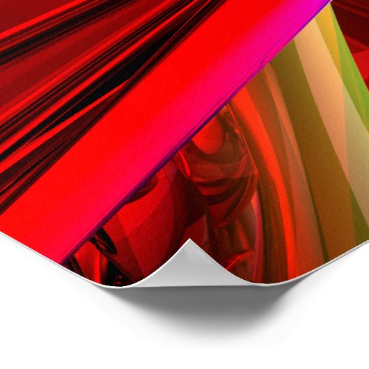 Abstract Poster van de Runaway Kleur (Hoek)