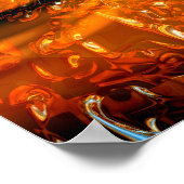 Abstract Poster van glasgolf (Hoek)