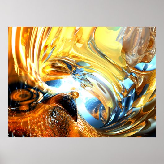 Abstract Poster van glasgolf (Voorkant)