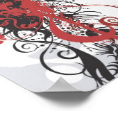 Abstract Poster van het gezicht van de vrouw (Hoek)