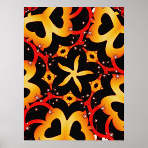 Abstract Poster van vlinder