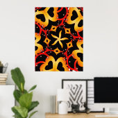 Abstract Poster van vlinder (Thuiskantoor)