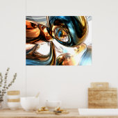 Abstract Poster van wijn en gedistilleerde dranken (Keuken)