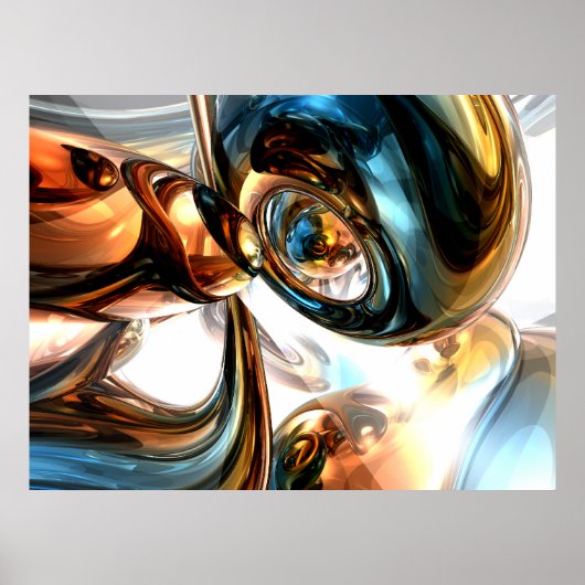 Abstract Poster van wijn en gedistilleerde dranken (Voorkant)