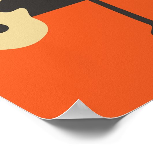 Abstract Poster voor Blues & Jazz Saxophone (Hoek)