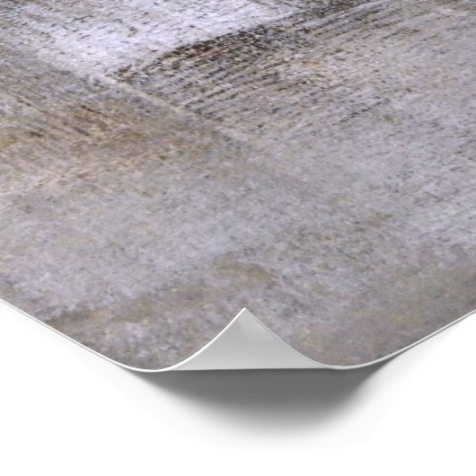 Abstract Poster voor bruin en beige (Hoek)