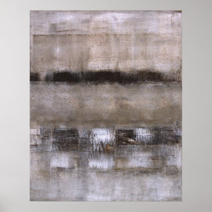 Abstract Poster voor bruin en beige