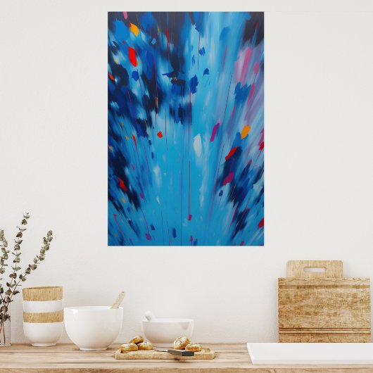 Abstract Poster voor Fireworks, BrightStor (Keuken)