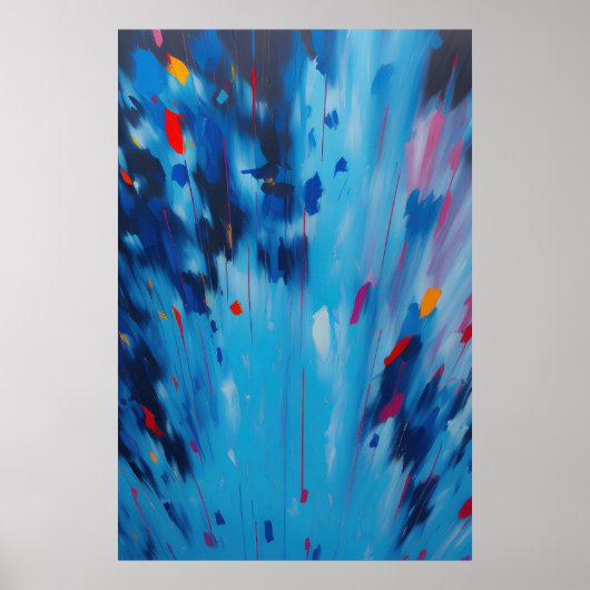Abstract Poster voor Fireworks, BrightStor (Voorkant)