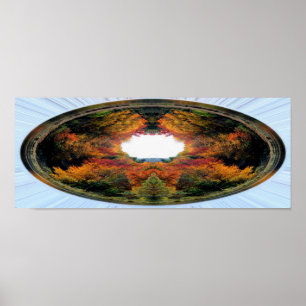 Abstract Poster voor foto's in najaar Trees