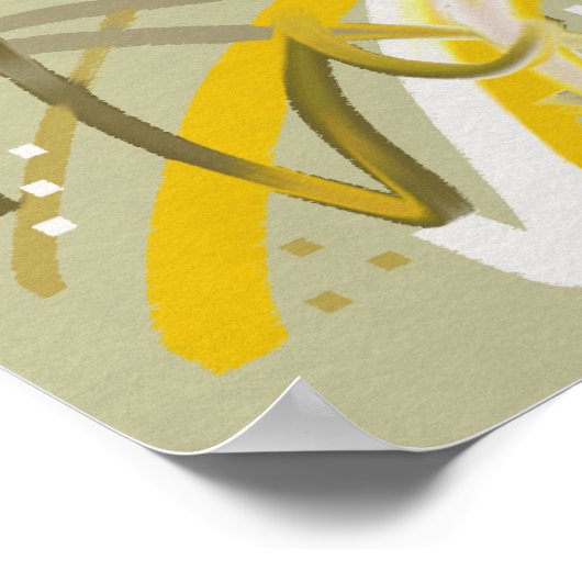 Abstract Poster voor kleine ruimtes (Hoek)