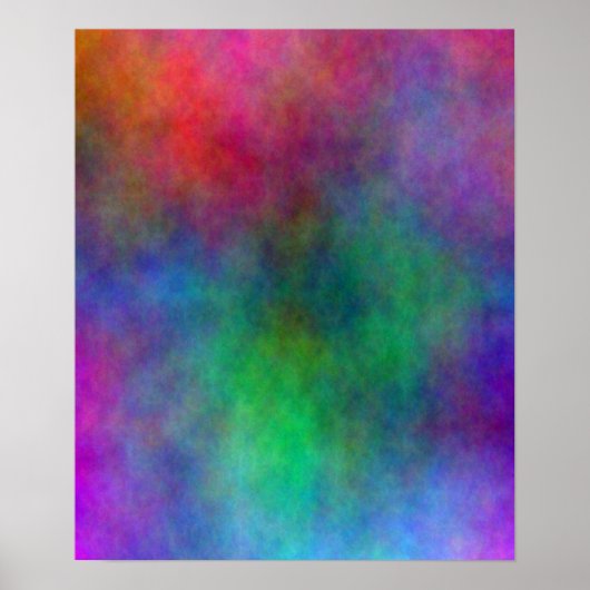 Abstract Poster voor kleurenplasma (Voorkant)