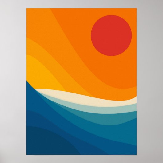 Abstract poster voor landschapskunst (Voorkant)