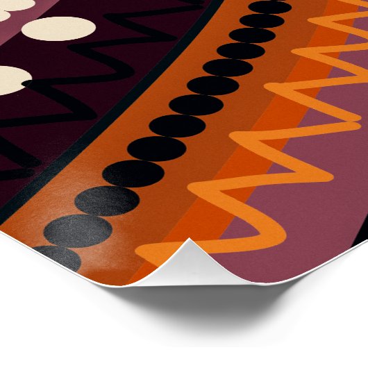 abstract poster voor Oranje gebarentaal (Hoek)