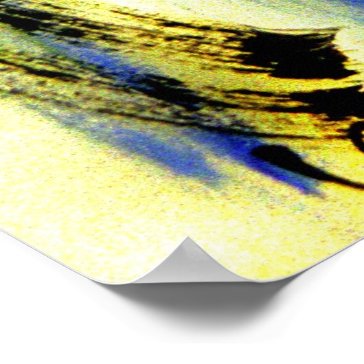 Abstract Poster voor ruimtevaart (Hoek)