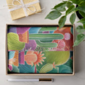 Abstract Potted Cacti Tissuepapier (Geschenk)