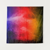 Abstract powder splatted background, Freeze motion Wandkleed (Voorkant (horizontaal))
