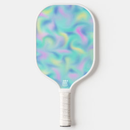 Abstract Pretty Pastel Swirls Pattern Pickleball Paddle