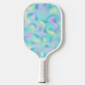 Abstract Pretty Pastel Swirls Pattern Pickleball Paddle (Achterkant)