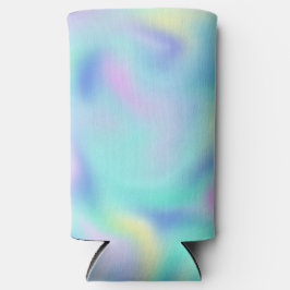 Abstract Pretty Pastel Swirls Pattern Seltzer Blikjeskoeler