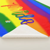 Abstract Pride Regenboog Sherpa Deken (3/4)