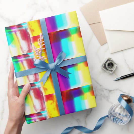 Abstract primair regenboogpapier van Popart Cadeaupapier (Geschenken)