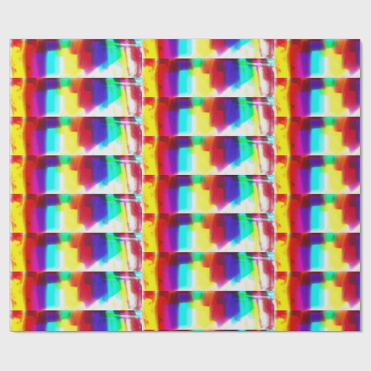 Abstract primair regenboogpapier van Popart Cadeaupapier (Vlak)