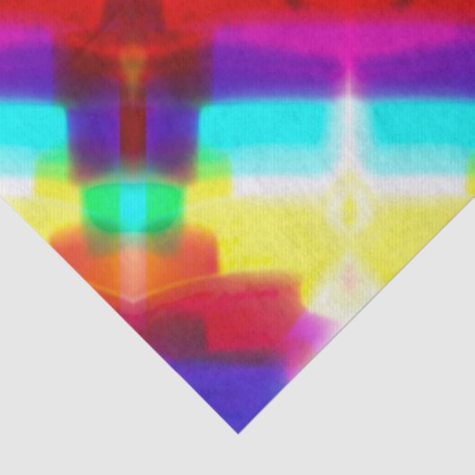 Abstract primair regenboogweefselpapier van Popart Tissuepapier (Detail)