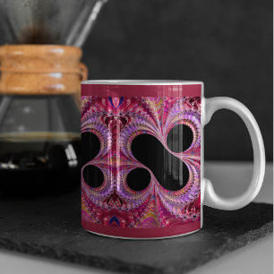 Abstract Procentteken Fractal Koffiemok