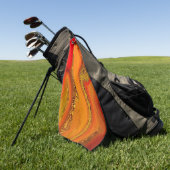 Abstract productpatroon. golfhanddoek (Groen)